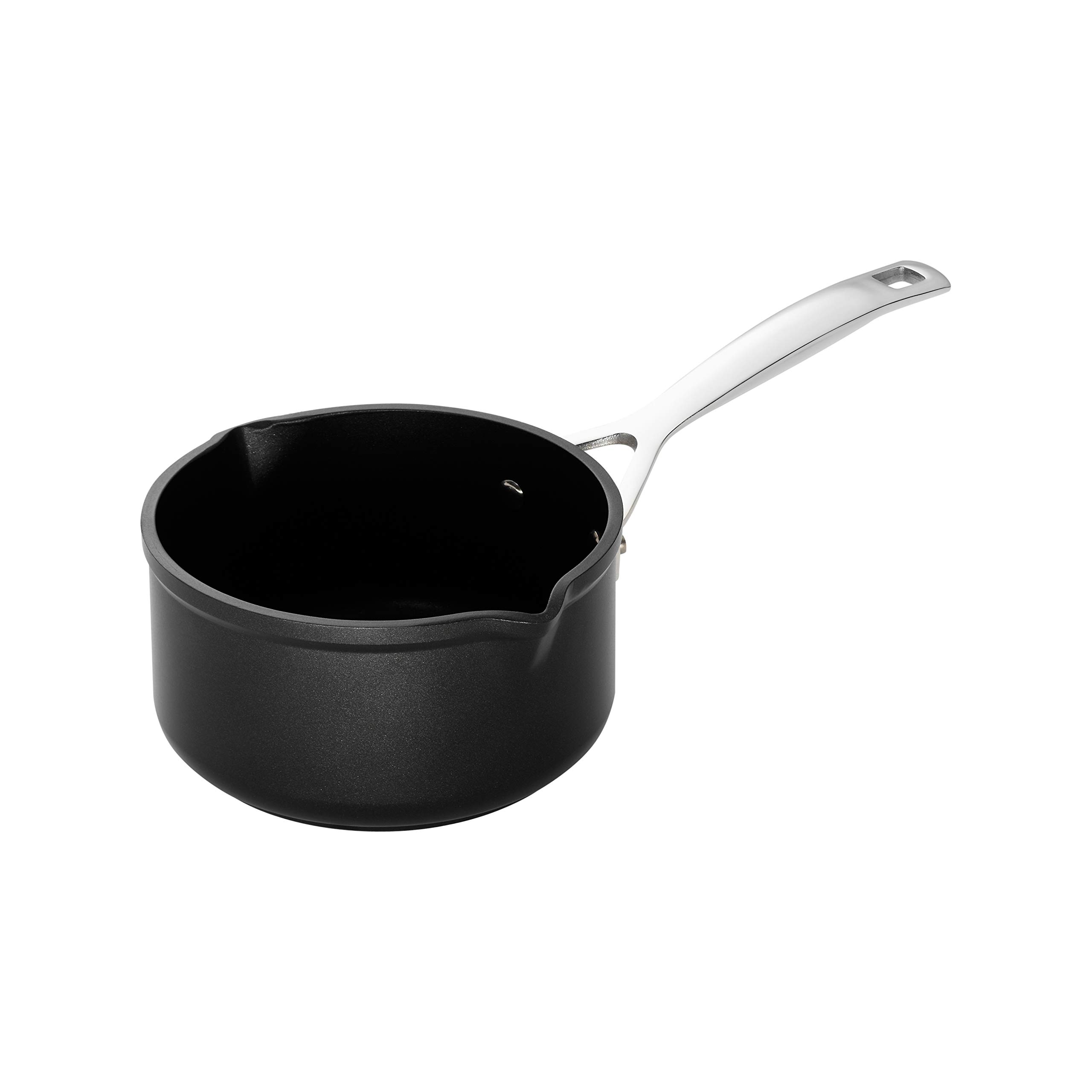 Le Creuset Set de menaje de aluminio antiadherente, 3 piezas, diámetro 16, 24 y 26 cm, para todas las fuentes de calor, incluso la inducción, Antracita/Plateado, 51804000010002