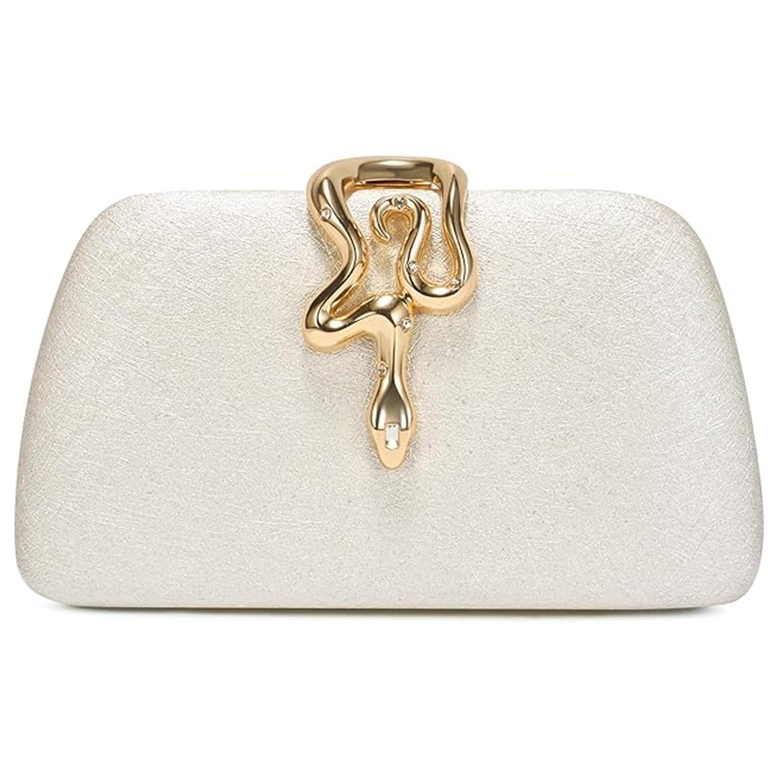 Amszke Glitter Clutch for Women, Elegant Evening Purse Formal, Sparkly Wedding Bag for Parties Cocktail Receptions