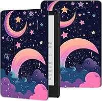 Vista 29 de Rossy Funda para Kindle de 10ª generación 2019, delgada, de piel sintética, ajustable, con encendido y apagado automático para Kindle de 10ª