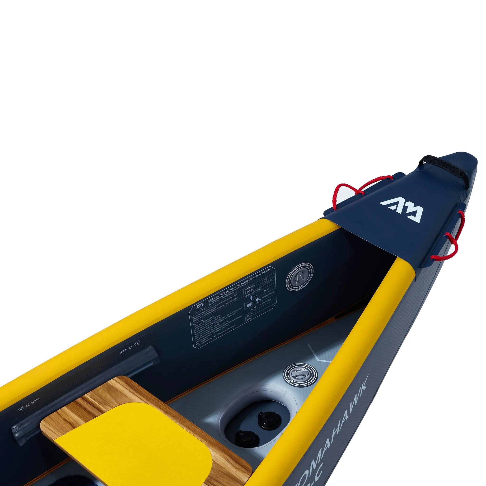 Aqua Marina kajak aufblasbar | Inflatable 3 Personen Kayak Tomahawk AIR-C 2024 | 478x88 cm | Technologie: Drop Stitch
