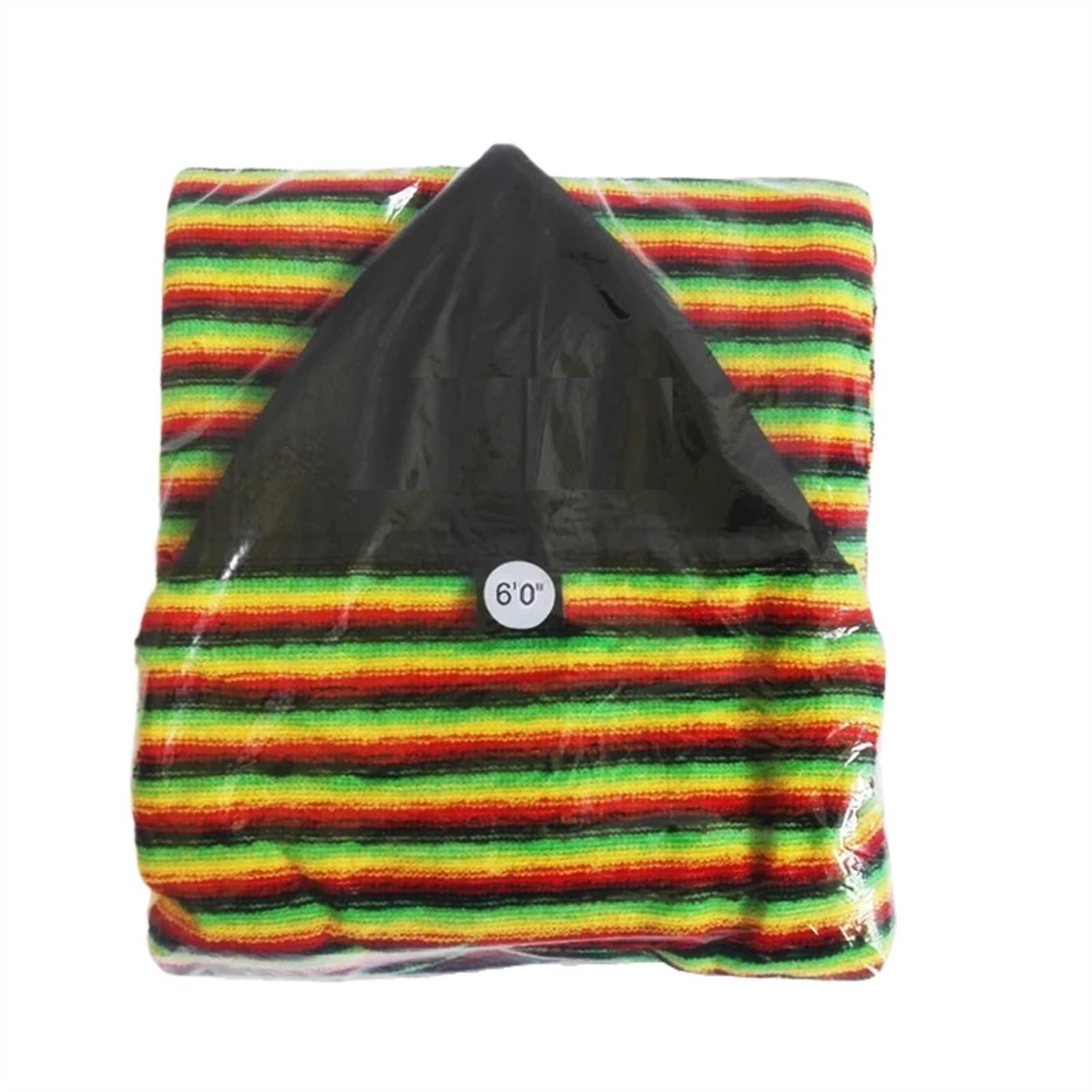 Surfboard Tasche Cover Surfboard Deck Bag Surfbrettsocke, SUP-Boardsocke, Bodyboard-Abdeckung, schützende Aufbewahrungstasche, Kordelzug, Stretch-Tasche für Windsurf-Kitesurf-Board(Rainbow 6ft)