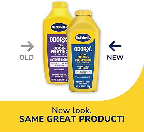 Miniatura 2 de Dr. Scholl's Odor-Fighting X Polvo para pies, amarillo, 6.25 onzas (paquete de 3)