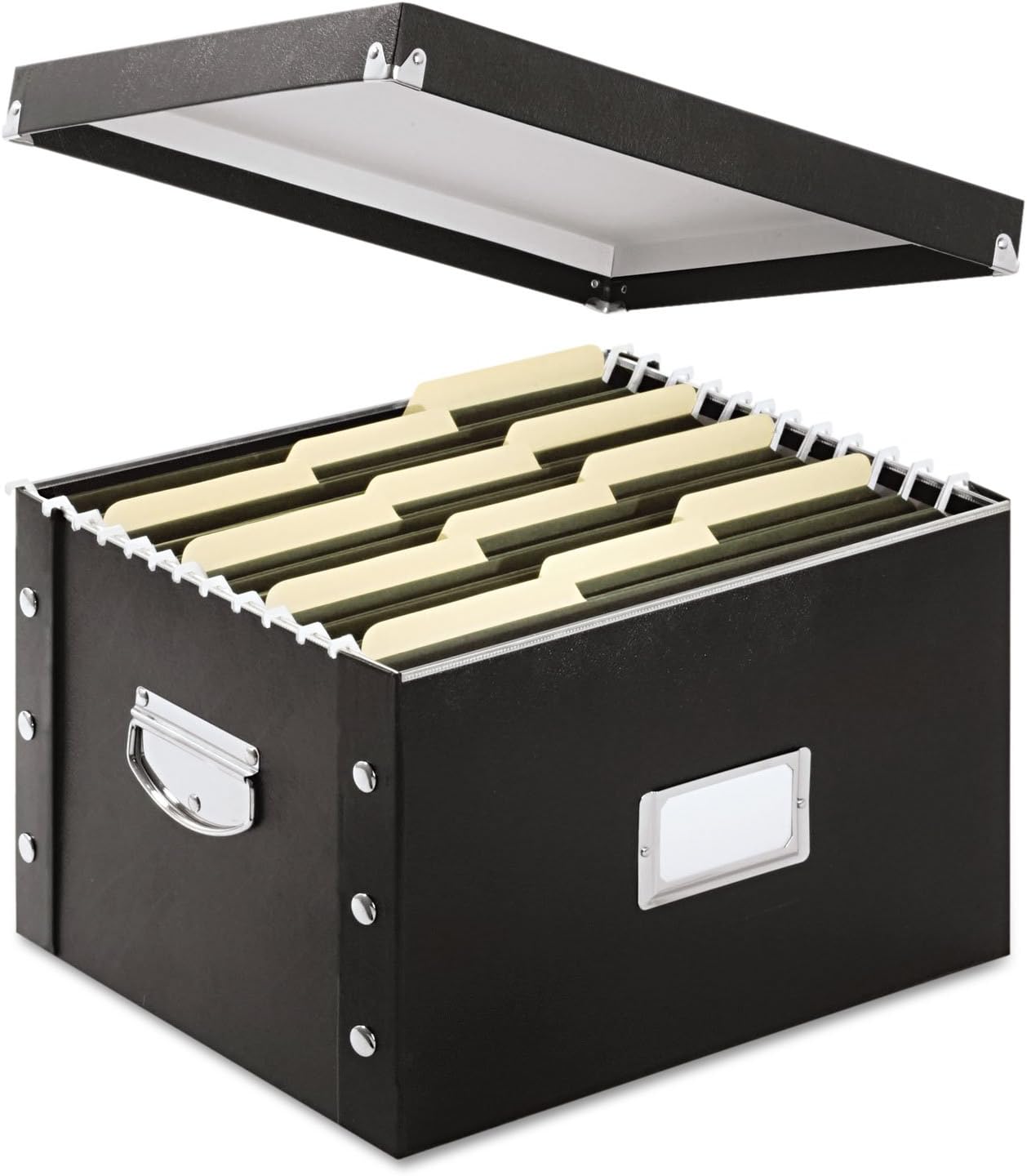 Snap-N-Store SNS01536 Snap N Store Storage Box, Letter/Legal, 16 1/4 x 9 3/4 x 13 1/4, Black