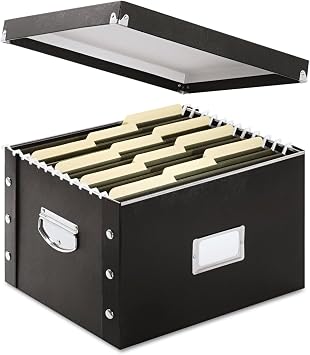 Snap-N-Store SNS01536 Snap N Store Storage Box, Letter/Legal, 16 1/4 x 9 3/4 x 13 1/4, Black