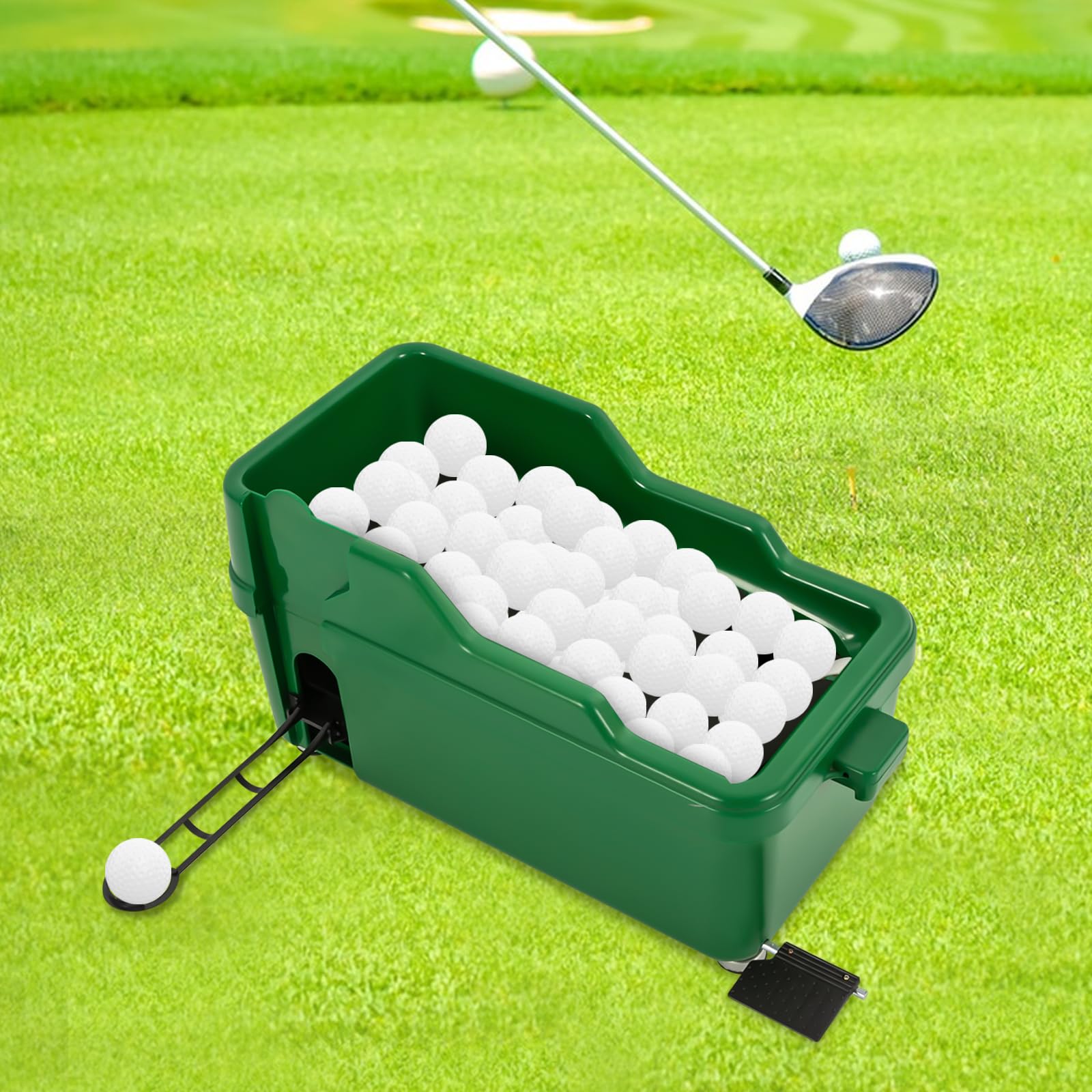 Półautomatyczny dozownik piłki golfowej pomoc treningowa maszyna do gry w golfa akcesoria do golfa golfowego trening piłka golfowa przechowywanie piłki golfowej z regulacją wysokości