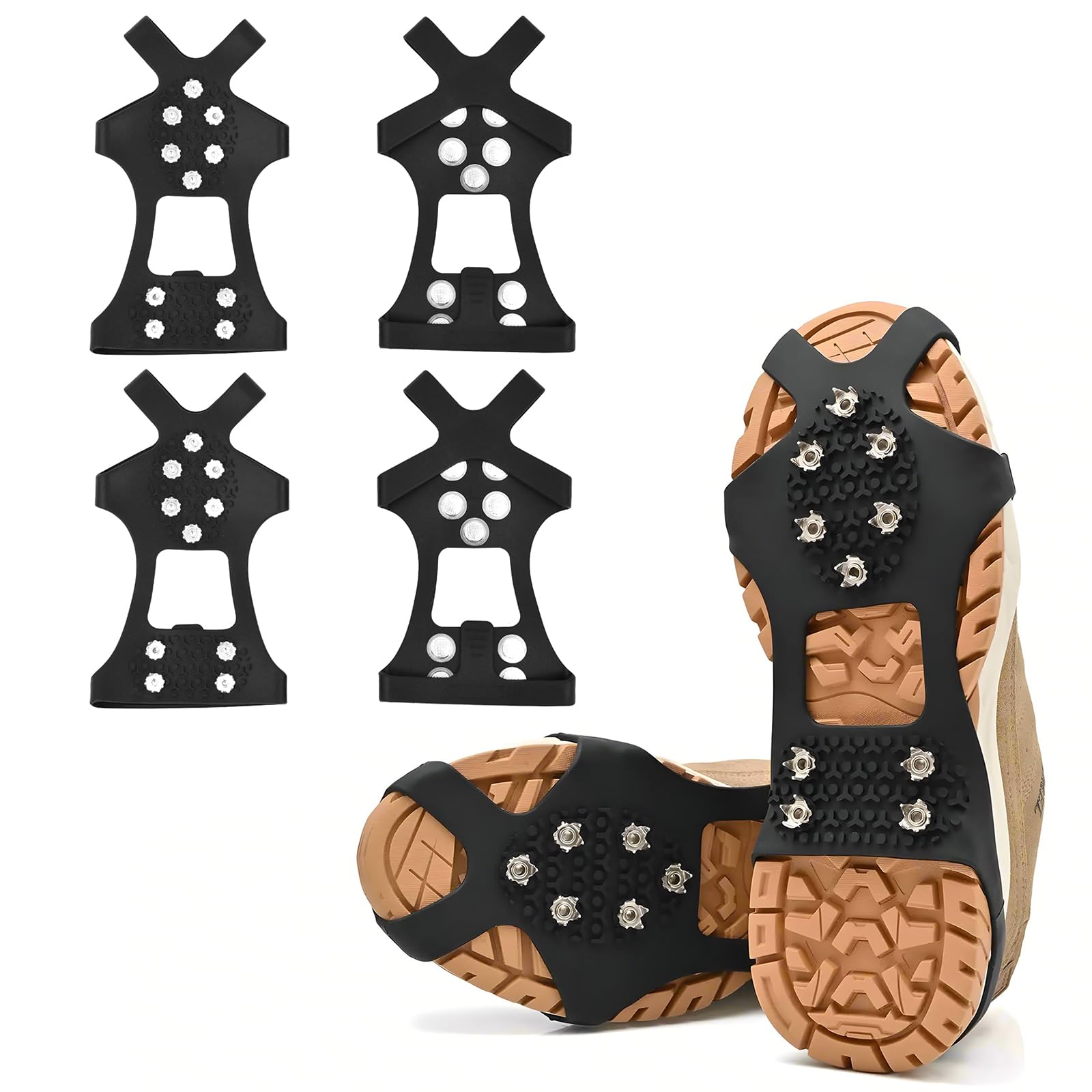 Spikes Für Schuhe Winter - 10-Zahn Schuhkrallen Anti-Rutsch