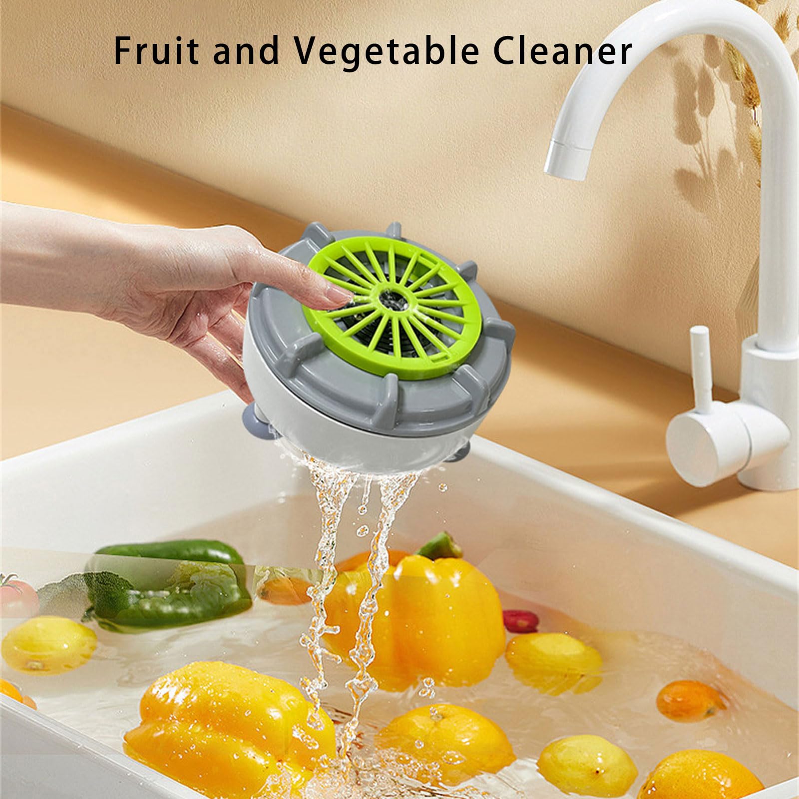 Portable Fruit and Vegetable Washer Cleaning Machine Waterproof USB Automatic Washer Spinner USB Fruit Cleaner — view 8