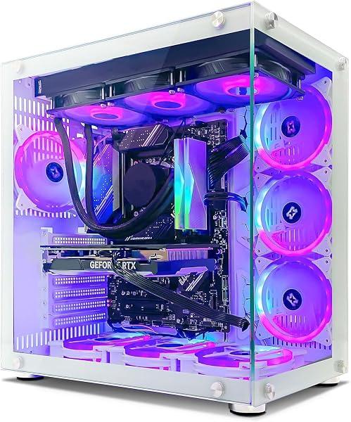 INFOMAX | Gaming PC, Desktop, Gaming PC - Intel Core i5-12400F Processor • NVIDIA RTX 5060 Ti 8GB • DDR4 16GB RGB RAM • 1TB SSD • WiFi • ARGB HOUSING • Watercooling • W11 - 1