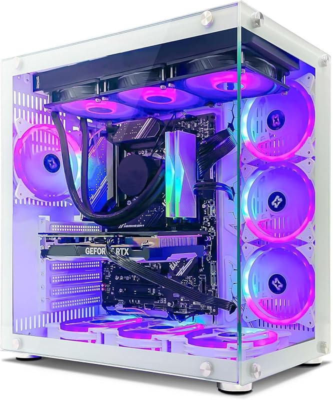 INFOMAX | Gaming PC, Desktop, Gaming PC - Intel Core i5-12400F Processor • NVIDIA RTX 5060 Ti 8GB • DDR4 16GB RGB RAM • 1TB SSD • WiFi • ARGB HOUSING • Watercooling • W11