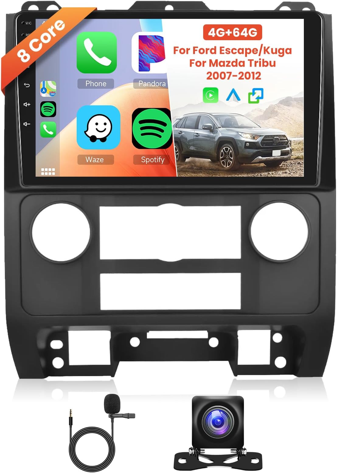 Hodozzy 10,1 Zoll Autoradio für Toyota Auris 2006-2011 mit Carplay Hodozzy 10,1 Zoll Autoradio für Toyota Auris 2006-2011 mit Carplay