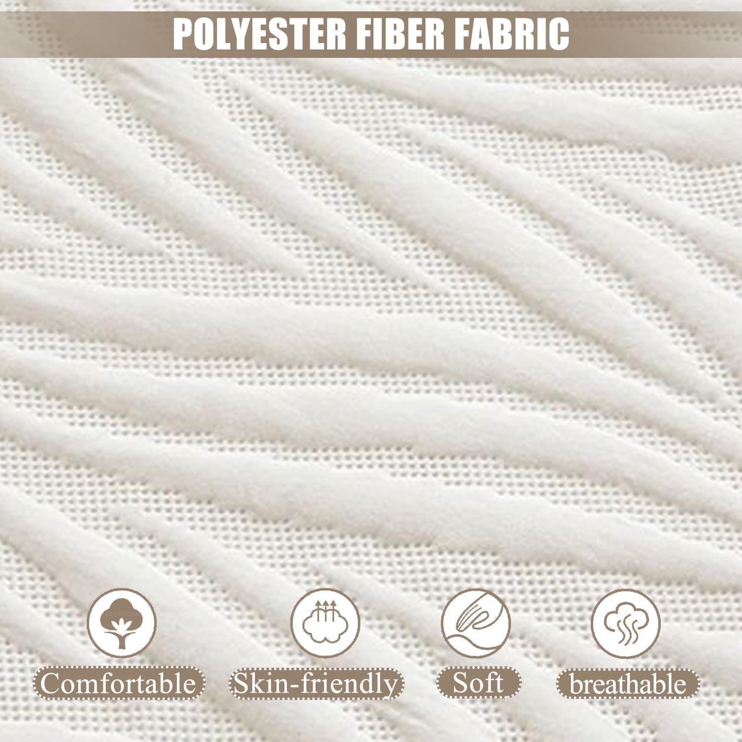 Khaki,120 * 200cm(Full),LDLCYCN Waterproof Mattress Protector Dustproof Mattress Cover with Elastic Band Fitted Sheet Queen King Size 360° Full Wrap Deep Pocket of 25Cm Mattress Topper for Bedroom