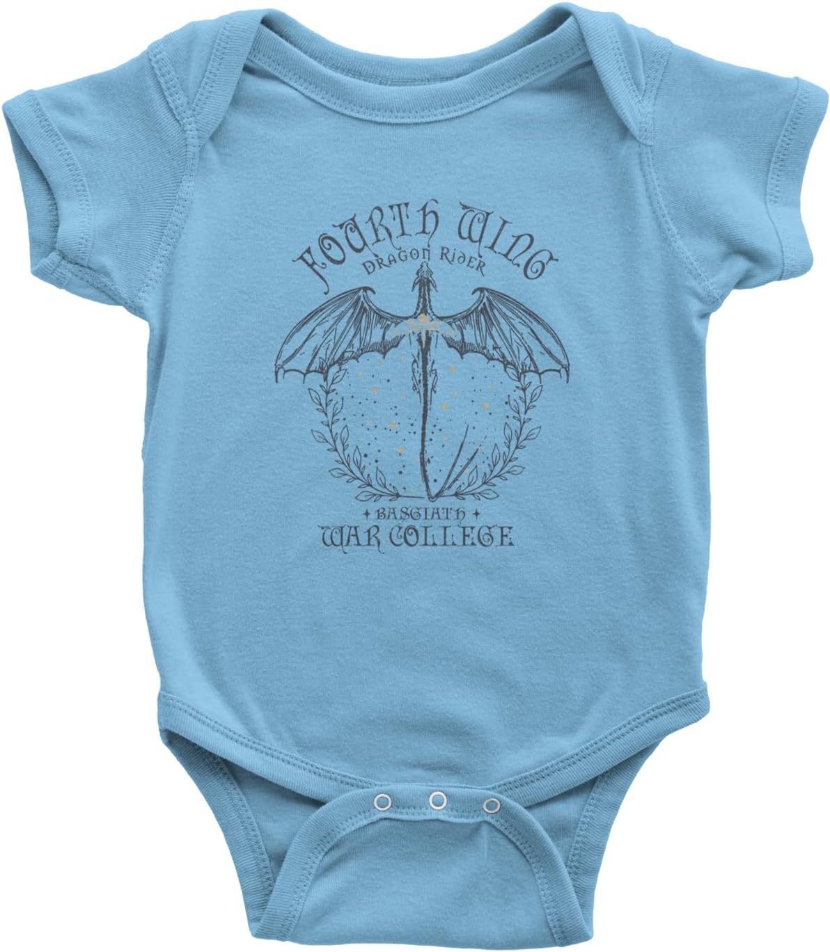Fourth Wing Dragon Rider Vintage Basgiath War College Infant One-Piece Bodysuit, Soft Cotton