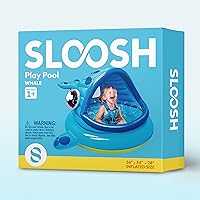 Vista 9 de JOYIN Piscina inflable para niños, tienda de campaña de piscina para bebés de ballena, piscina infantil para niños (54 x 56 x 28 pulgadas), piscina