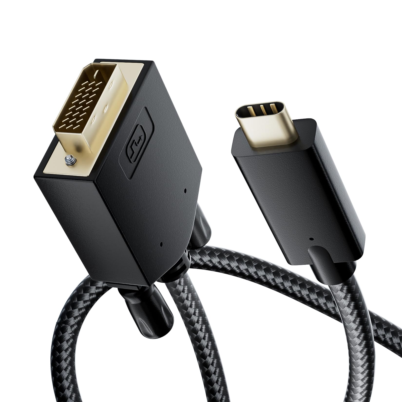 KabelDirekt – USB C To DVI Adapter – 0.15m – (supports Resolutions