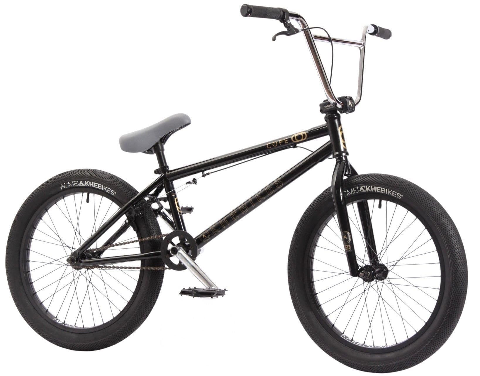 KHE COPE BMX 20 pollici – Freestyle Bike 11,1 kg – Affix Rotor – Telaio HiTen – Manovella 3 pezzi – Pneumatici da 2,4" – Grindguard – Park Street Pumptrack – Modello 2025 – Gloss Black