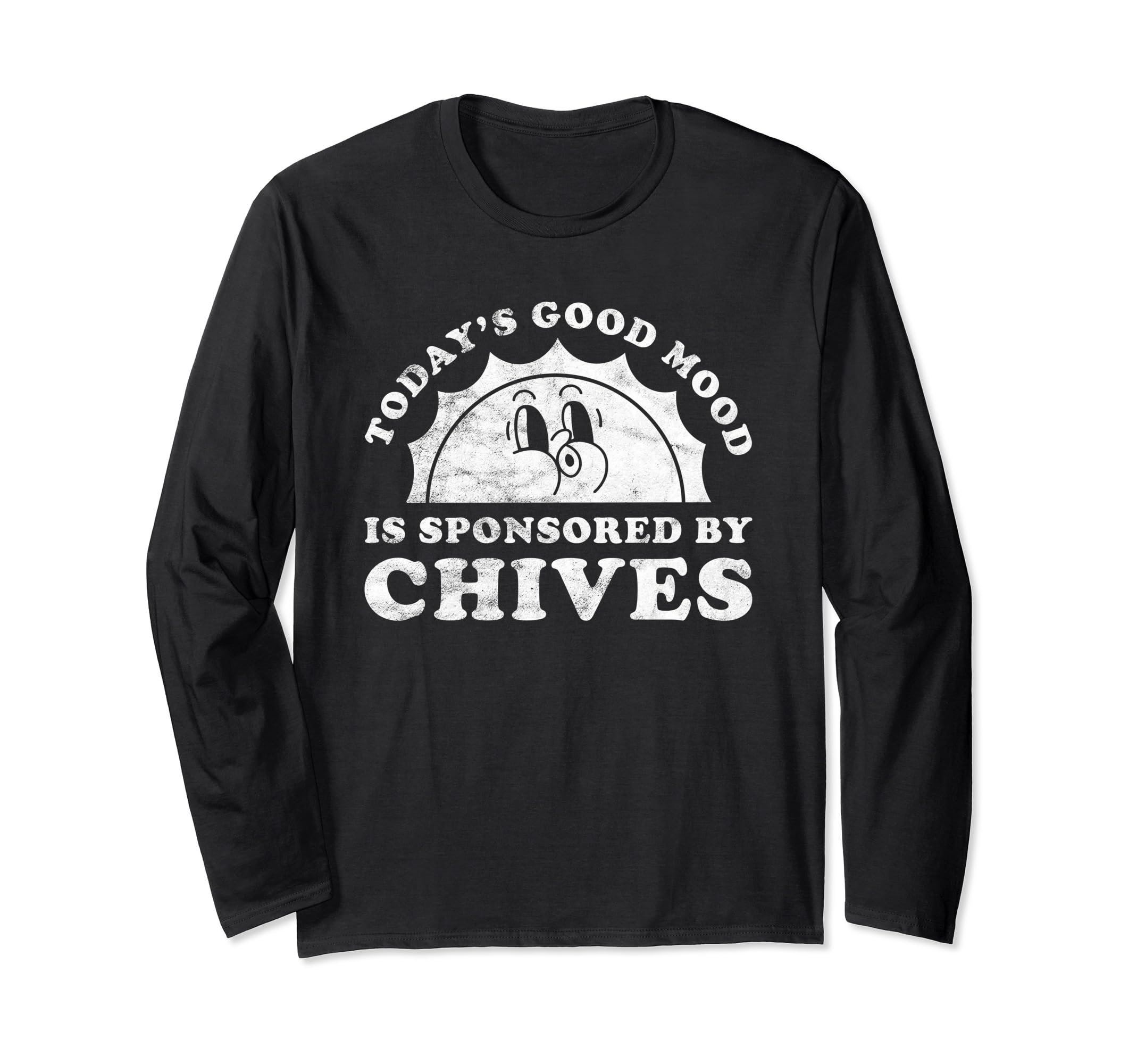 Good Mood Chives Apparel CoFunny Cute Retro Vintage Chives Long Sleeve T-Shirt