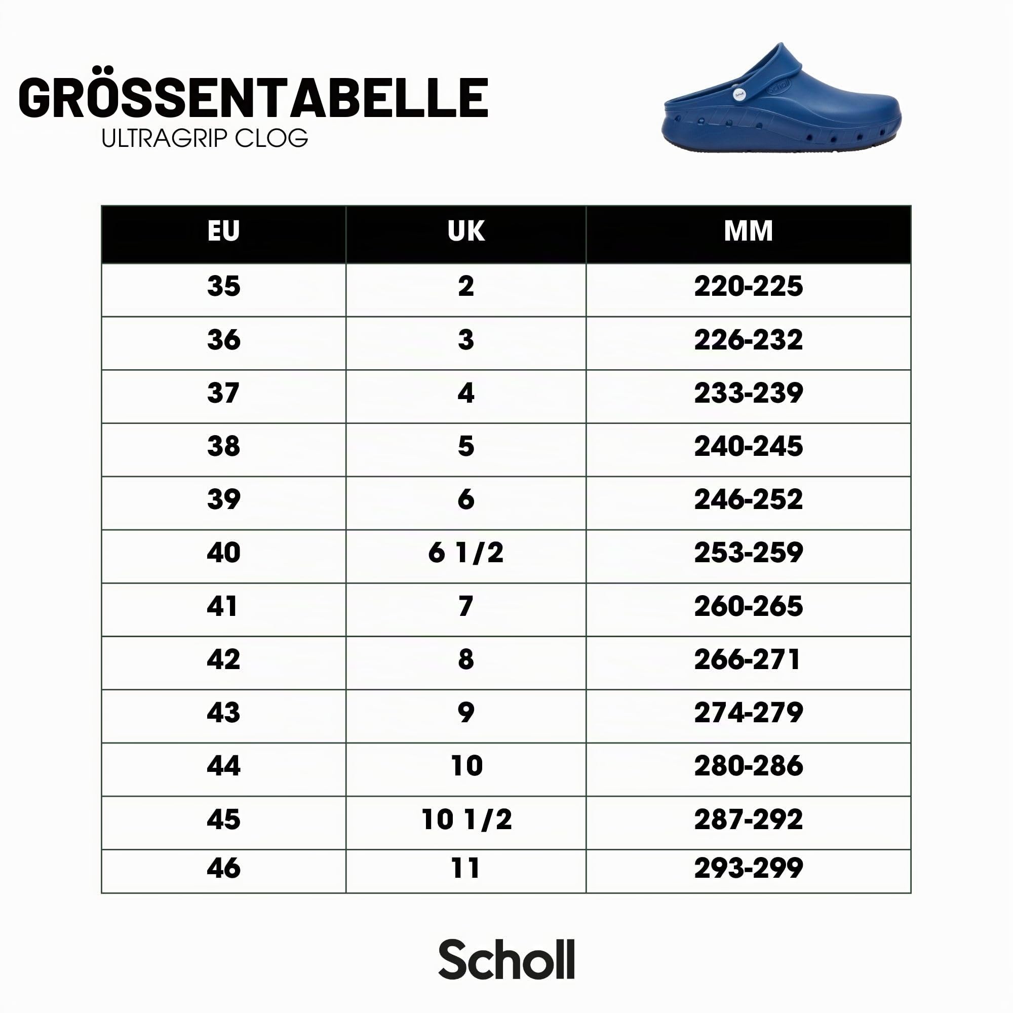 Scholl Unisex Ultragrip ClogMedizinischer Arbeitsschuh