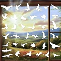 Vista 9 de Adhesivos anticolisión para ventanas de tamaño pequeño – Calcomanías estáticas de recordatorio de vidrio – Evita golpes de pájaros – Decora tus