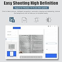 Vista 6 de Cámara de documentos 4K 16MP, conversión de Word PDF, cámara web Ultra HD para transmisión en vivo, enseñanza remota, conferencia web, para OS X