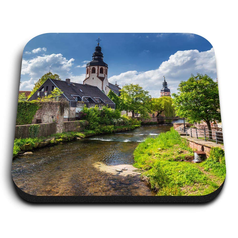 Destination Vinyl Ltd Multicolor 1 X Square Mdf Fridge Magnet - Black Forest Germany Europe 3112