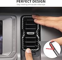 Vista 5 de RAZPOY Bronco - Cubierta de anillo de ventilación de salida de aire acondicionado, 4 piezas de cubierta de anillo de ventilación de CA para consola