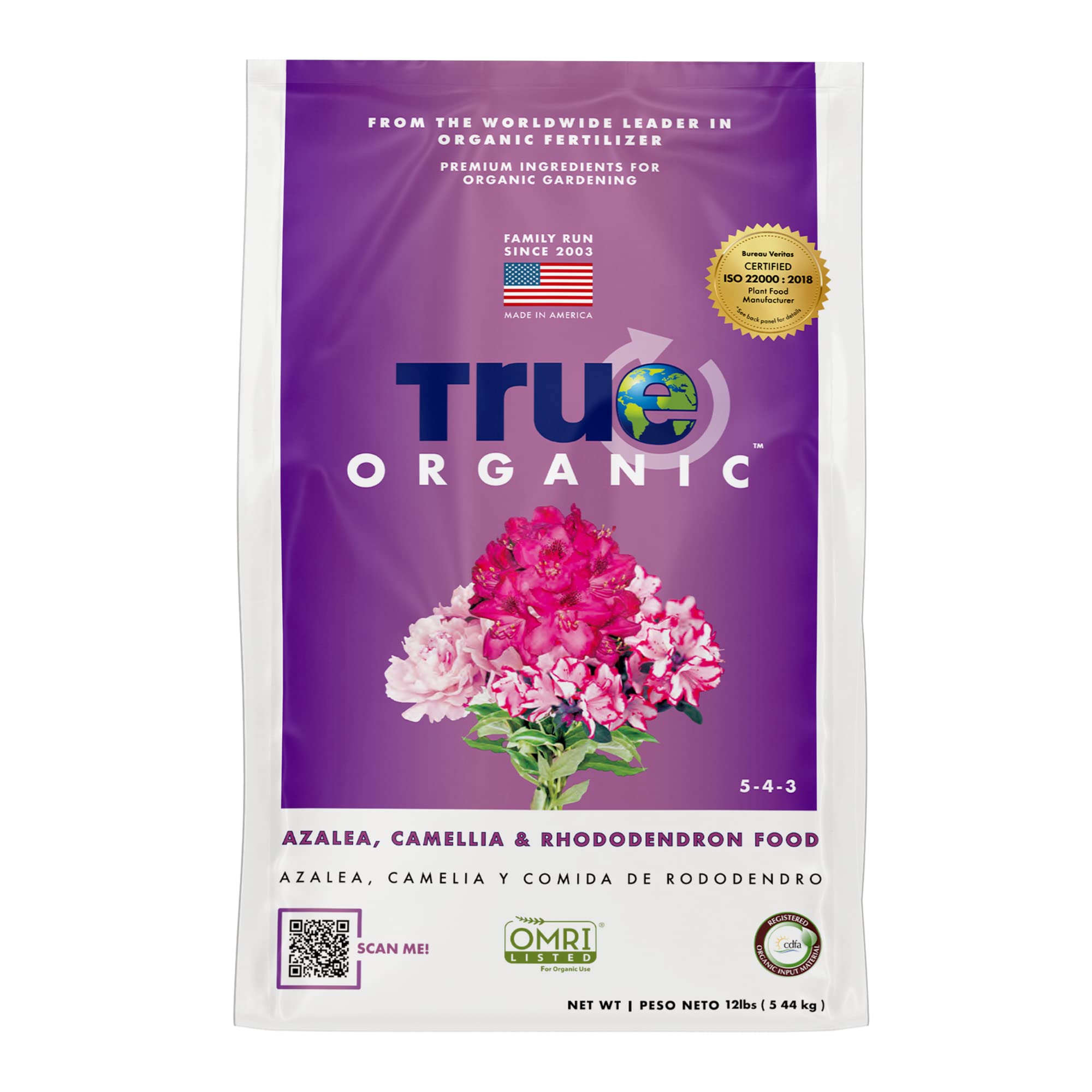 True Organic Azalea Food 12 lb