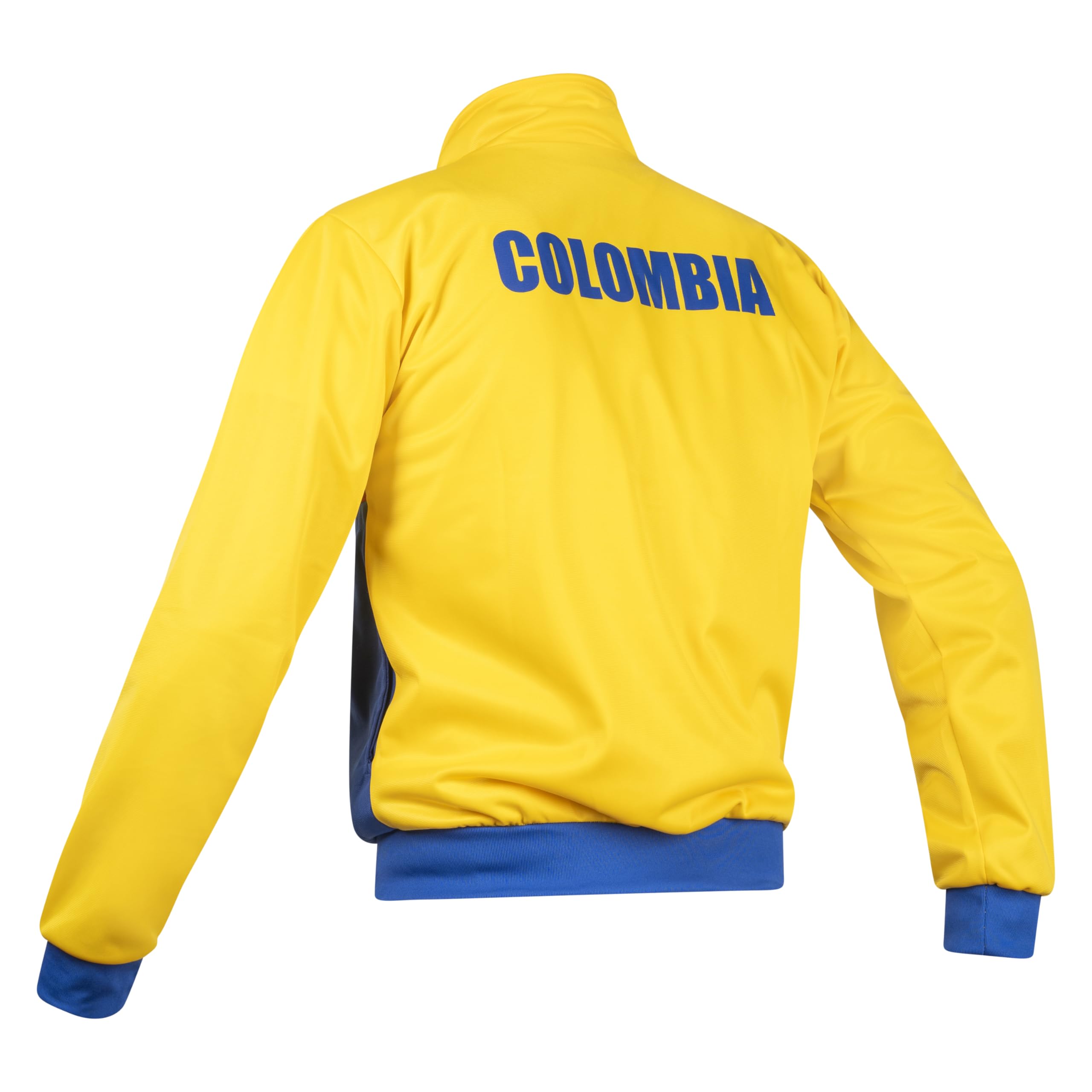 JL Sport Kolumbien Retro Fußball Gelb Blau und Rot Vintage Sportjacke