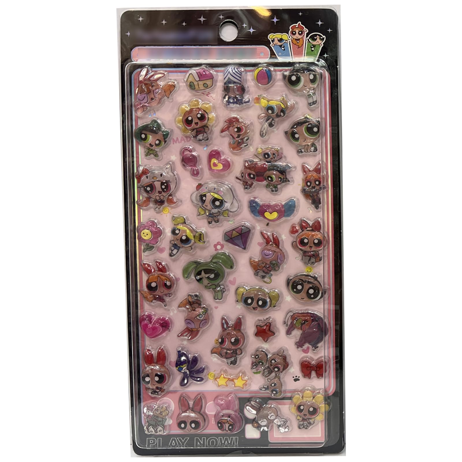 うるちゅる ポップシール キュートガール風 ぷっくり立体 スマホデコ 推し活 手帳装飾 可愛いステッカー DIY 多用途 ぷっくり感がかわいい 立体的なシールです (24-A)