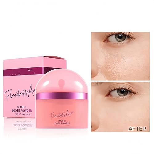 Setting Loose Powder 5 Colors Flawless Smooth Loose Finishing Powder Waterproof Long-Lasting Face Powder (Color 06)