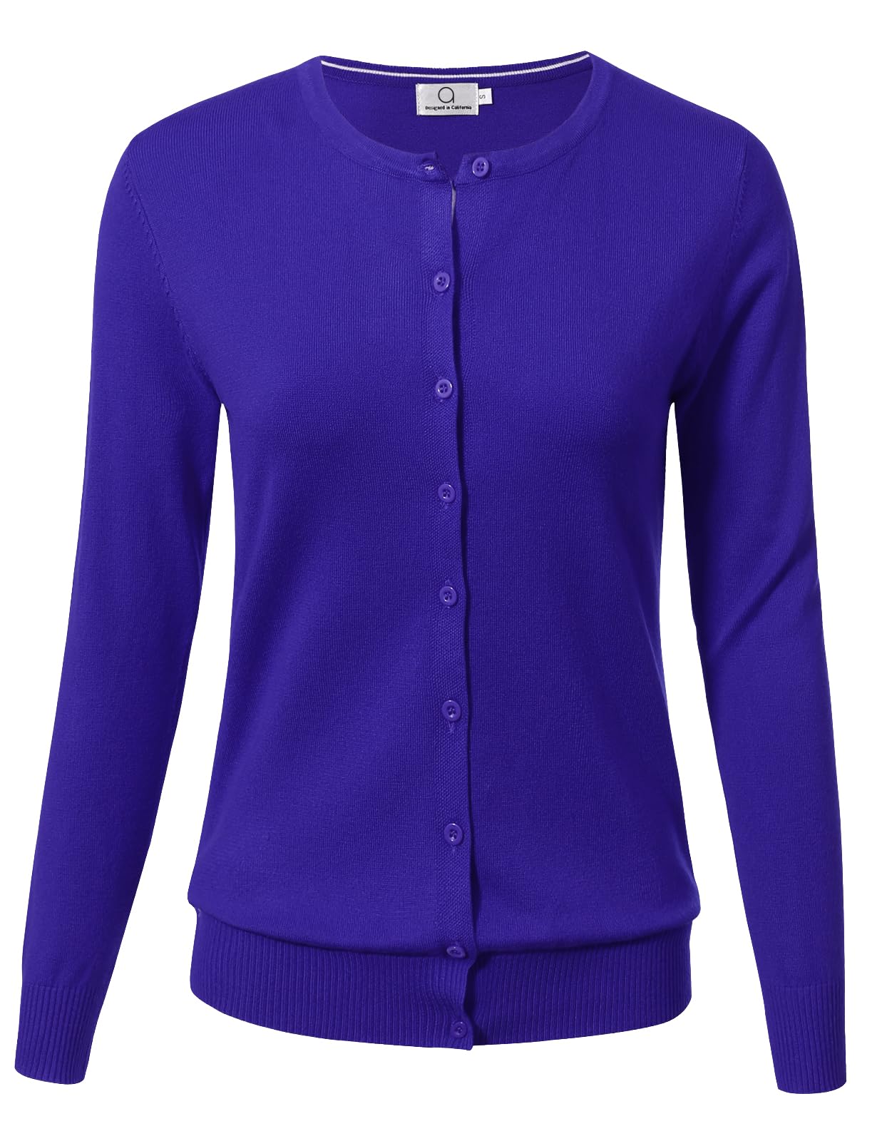 Allsense Women's Long-Sleeve Crewneck Cardigan