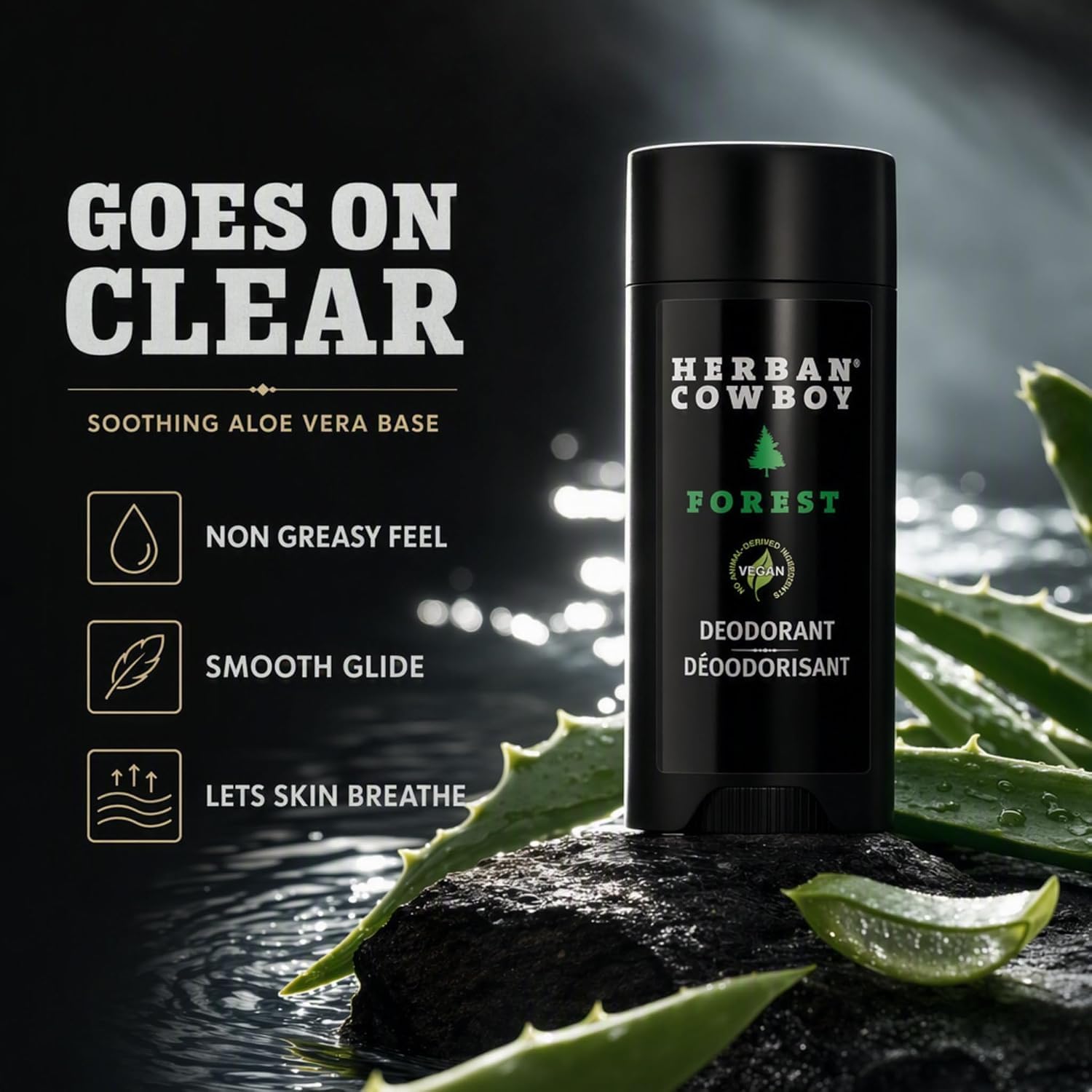 Herban Cowboy Forest Natural Deodorant, 2.8 oz. image 4