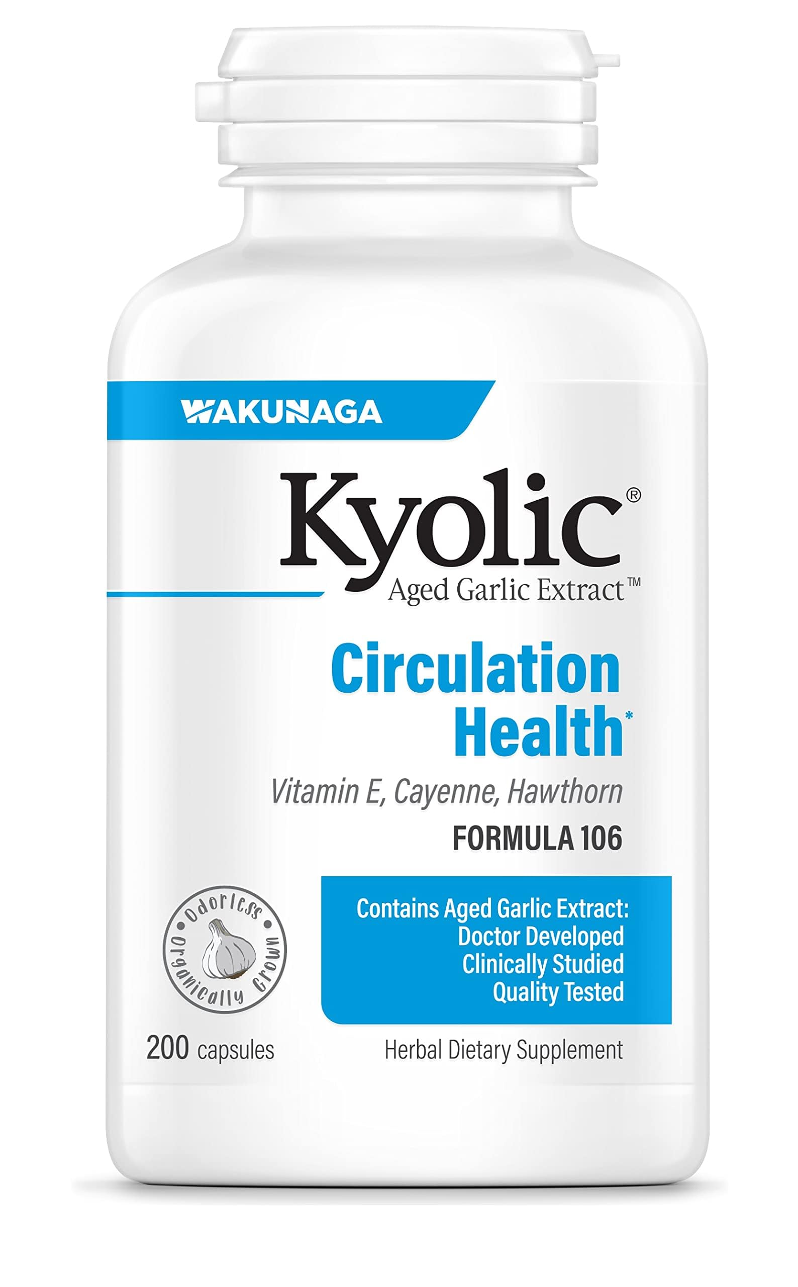 Amazon.com: Kyolic Aged Garlic Extract Formula 106, Circulation