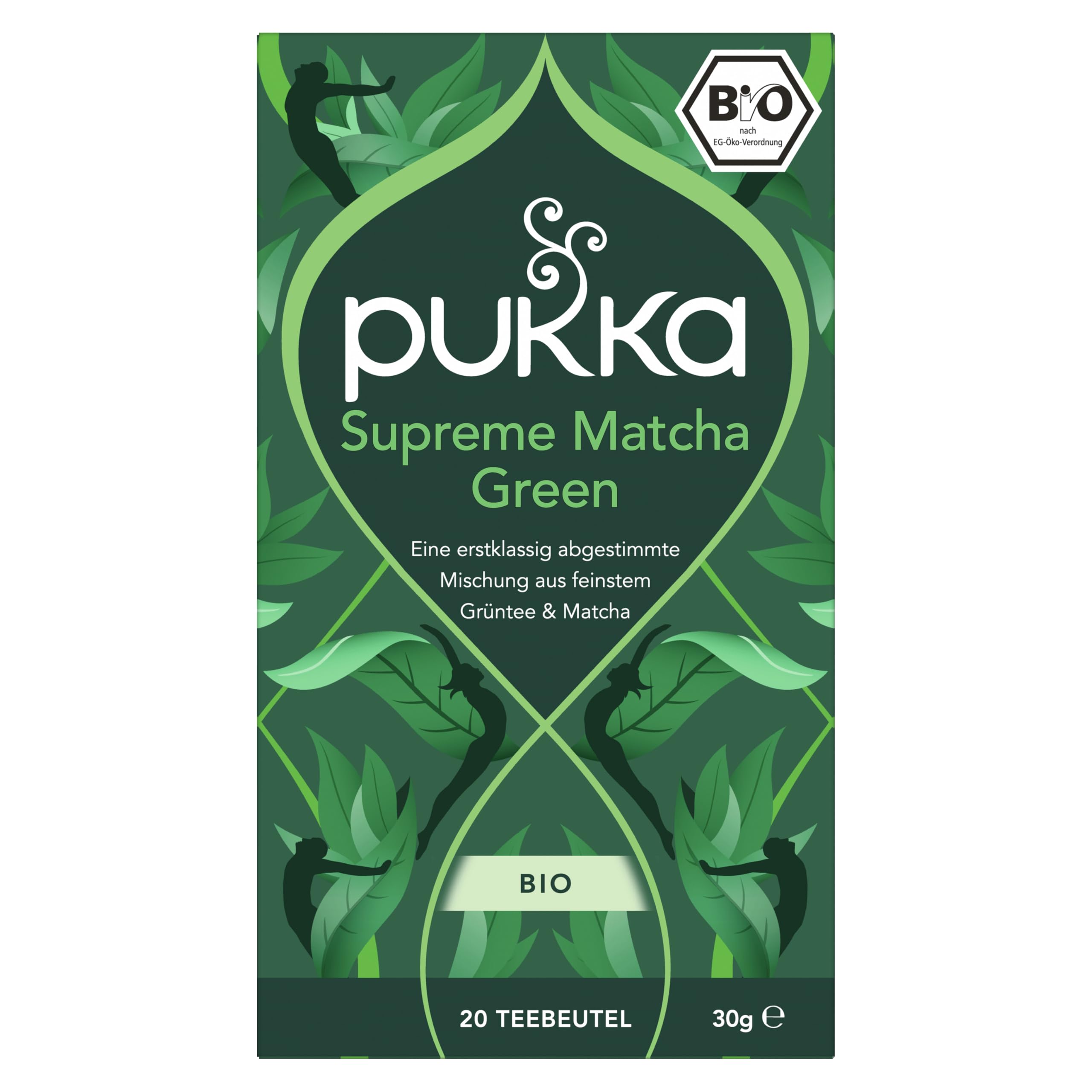 Pukka Supreme Matcha Green Organic Herbal Green Tea with Oothu Sencha Suio Gang 20 Count Pack of 3 — view 3