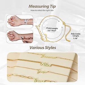 アクセサリー 18k(750) engraved adjustable bracelet Engravable Bracelet in 18k Gold Plated | gorjana
