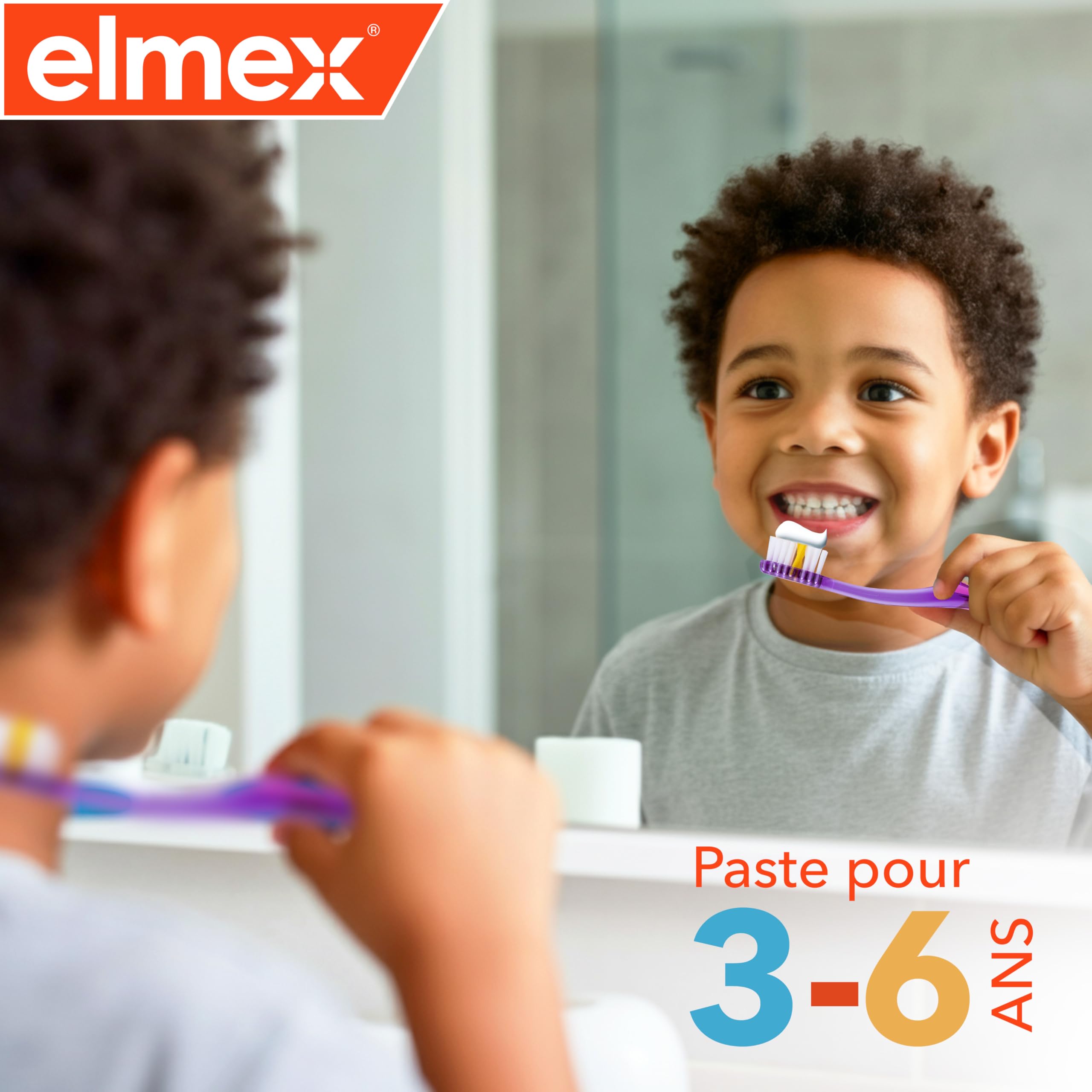 ELMEX - Dentifrice douceur enfant 0-6 ans, protection anti-caries adaptée, tube 75 mL - Le lot de 12
