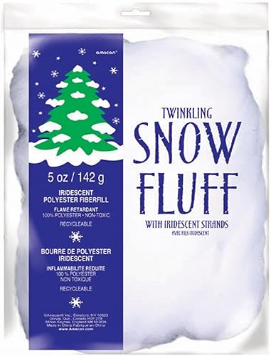 Amscan Nieve artificial para decoración navideña Blanco