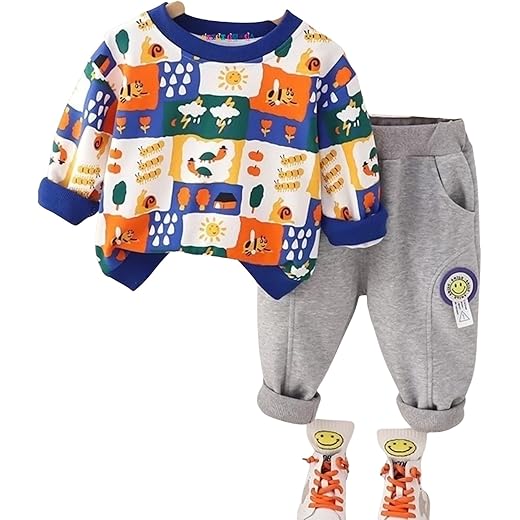 Boys Cotton Printed T-Shirt + Shorts Set