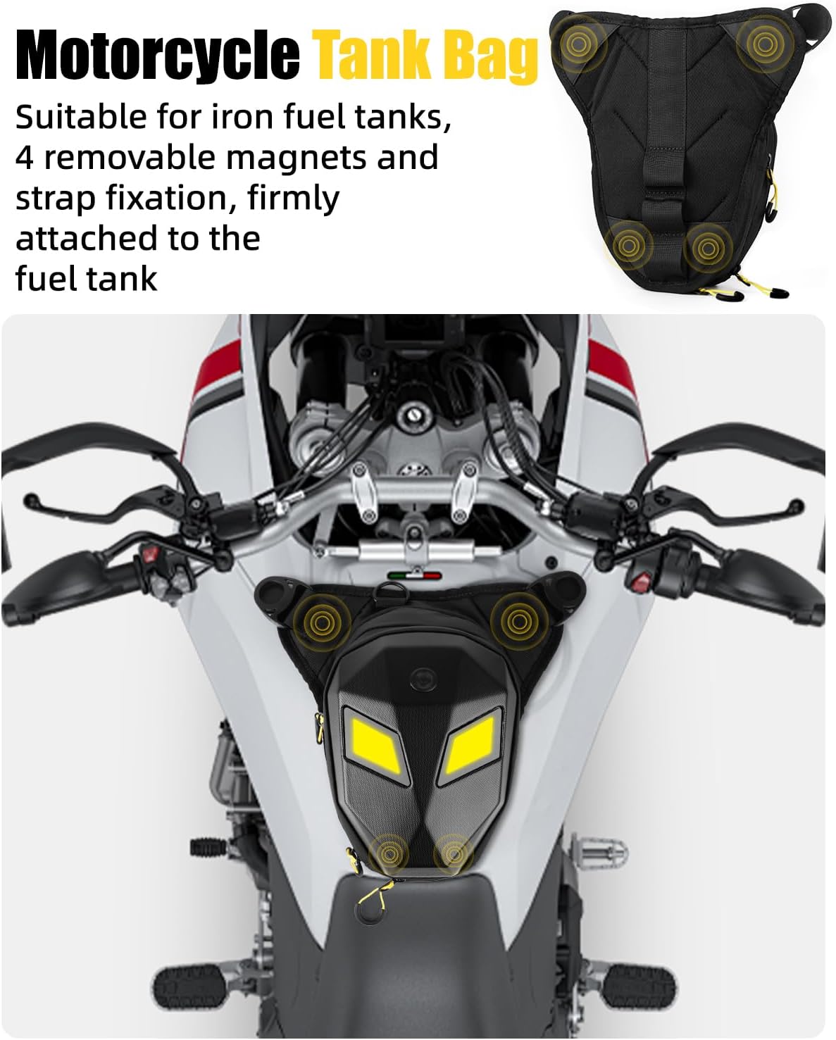 Devil's Eyes Motorcycle Leg Bag for Men & Women,Drop Thigh Bag with Removable Leg Straps,Hard Shell for Cycling、Running、Outdoors Sports,with Multiple Pockets(Power Bank Not Included) - Image 7