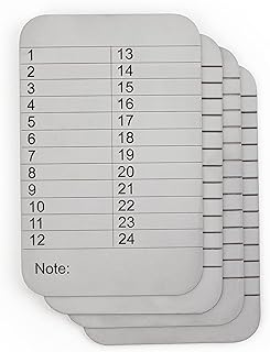 vilo (4 plates) Cryptocurrency Steel plate, 24 seed phrase storage, Stainless Steel Crypto Cold Storage Seed Backup, Compatible with All BIP39, Ledger Nano, Trezor, KeepKey, Coldcard.