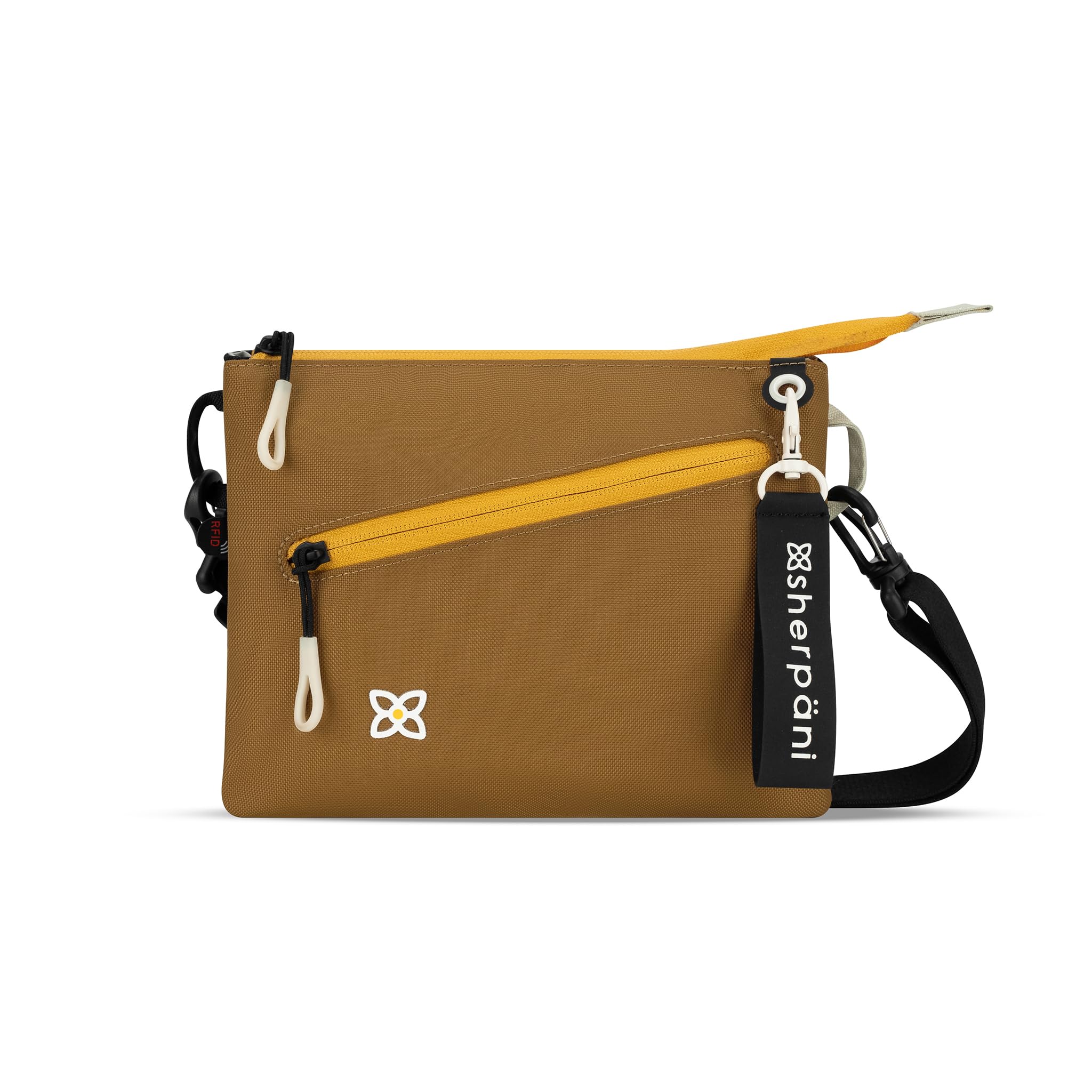 Sherpani Zoom Small Crossbody Purse Nylon Crossbody Bag Lightweight Cross Body Bag Sleek Dual Pouch Purses for Women