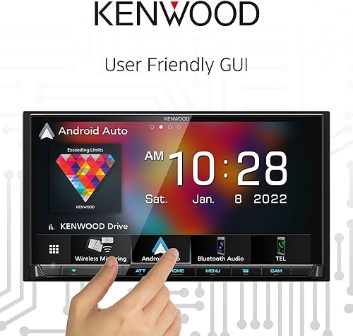 Miniatura 6 de KENWOOD DMX9708S 6.95-Inch Capacitive Touch Screen, Car Stereo, Wired and Wireless CarPlay and Android Auto, Bluetooth, AM/FM Radio, MP3 Player, USB