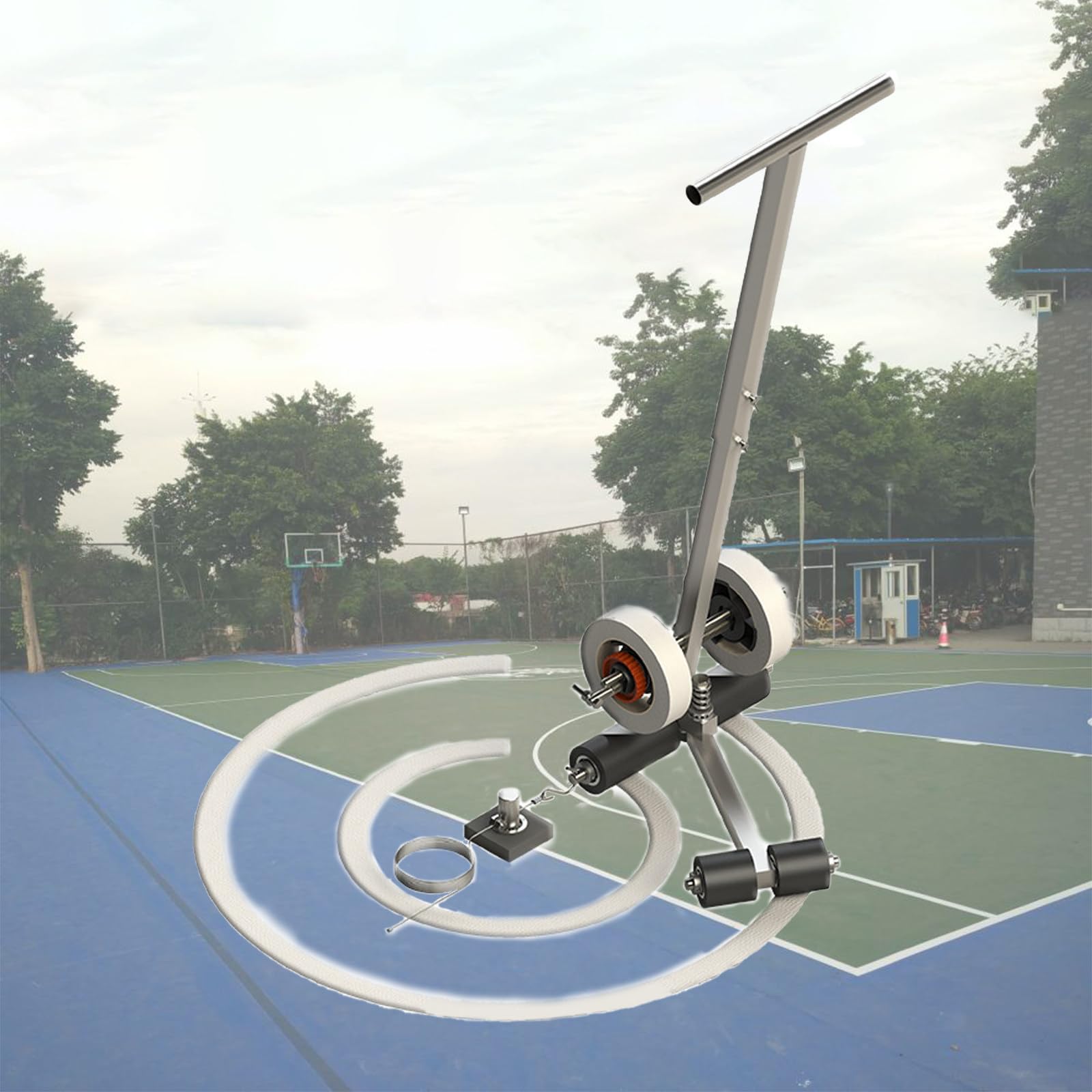 asdchZen Adjustable Line Striping Machine For Court And Driveway Marking (45Cm)