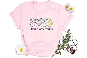 Peace Love Peeps Women's Easter T-Shirt