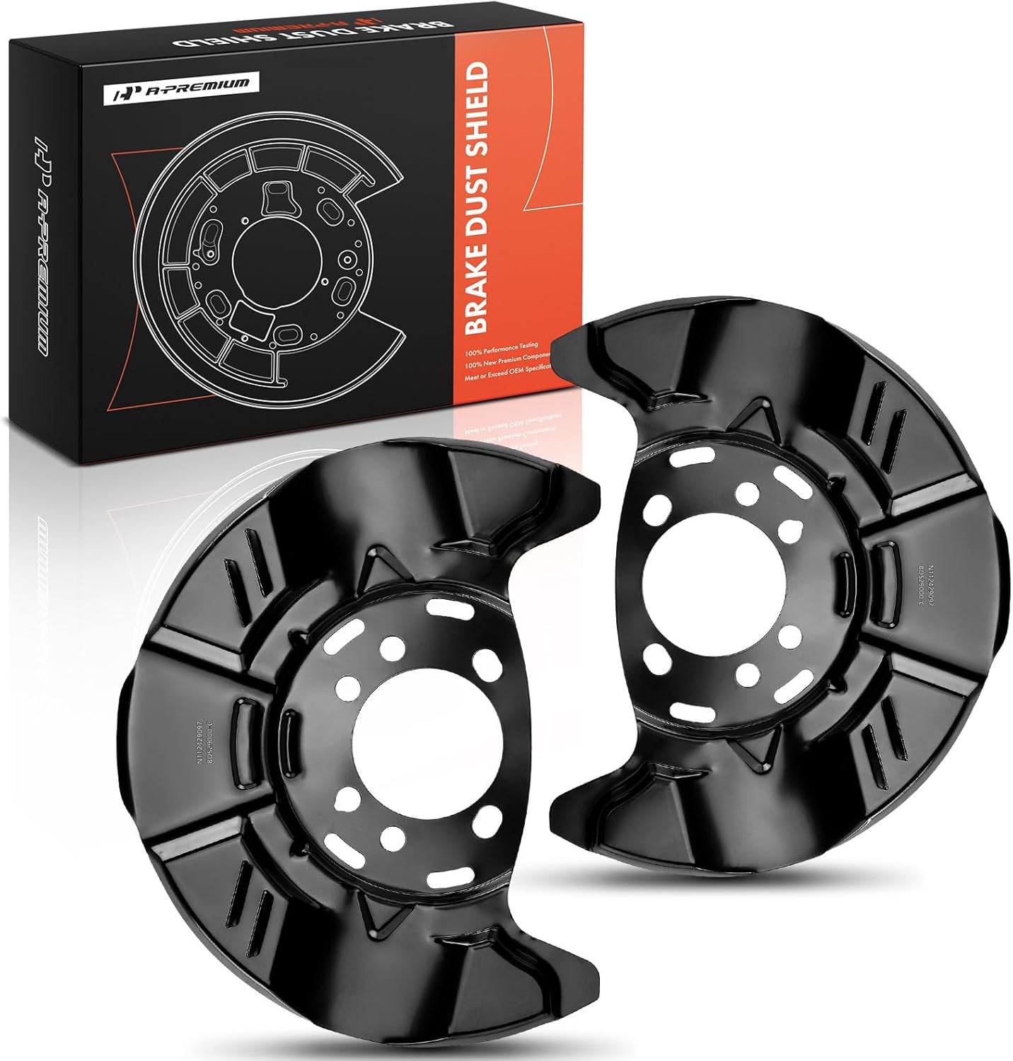 A-Premium Front Driver and Passenger Side Brake Dust Shield Compatible with Subaru Forester 2008-2018, Impreza 2008-2016, Crosstrek 2016-2017, XV Crosstrek 2013-2015, 2-PC Set