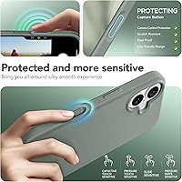 Vista 1276 de GONEZ Funda de silicona para iPhone 15 Pro Max, compatible con Magsafe, protector de cámara + protector de pantalla, forro de microfibra suave Negro