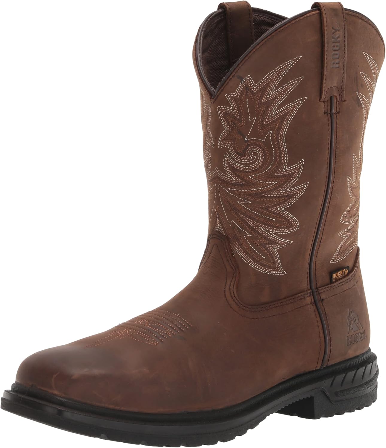 Rocky Men's WORKSMART Western Boot, Brown, 13
