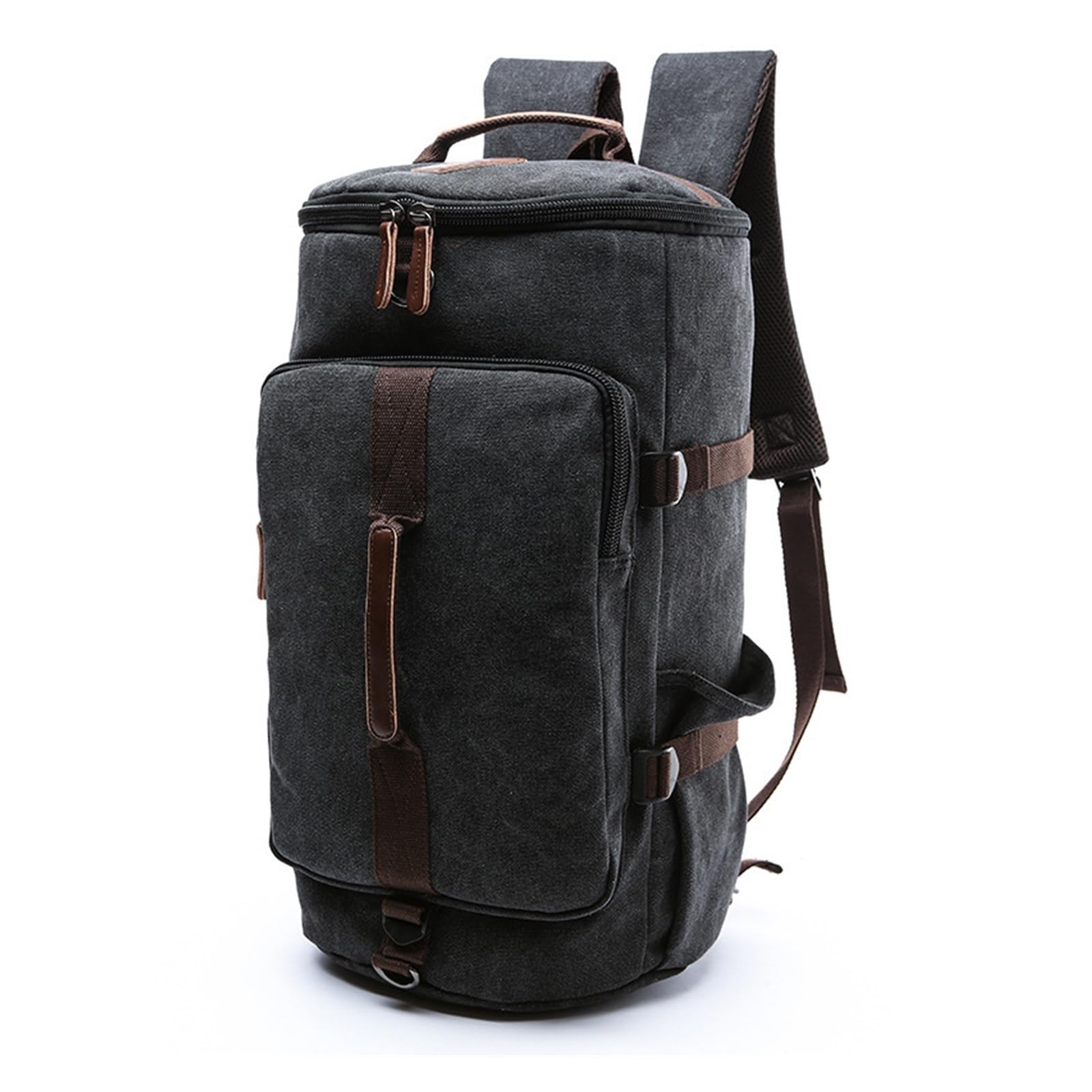 Mochila De Lona De Gran Capacidad, Bolso Bandolera Multifuncional
