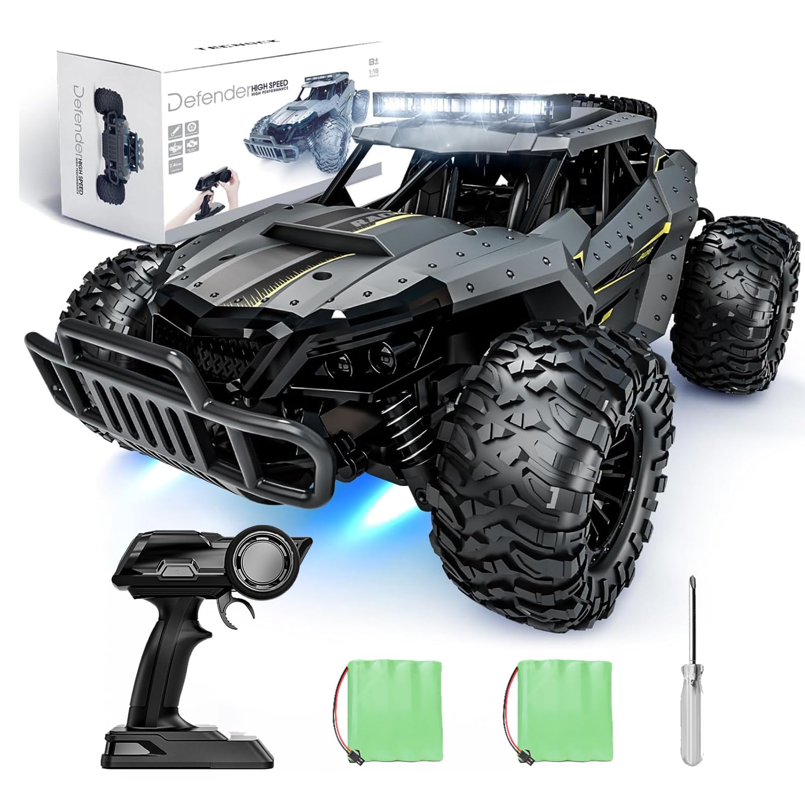 Amazon.com: Tecnock RC Truck Car, 20+ KM/H High-Speed 4WD Remote