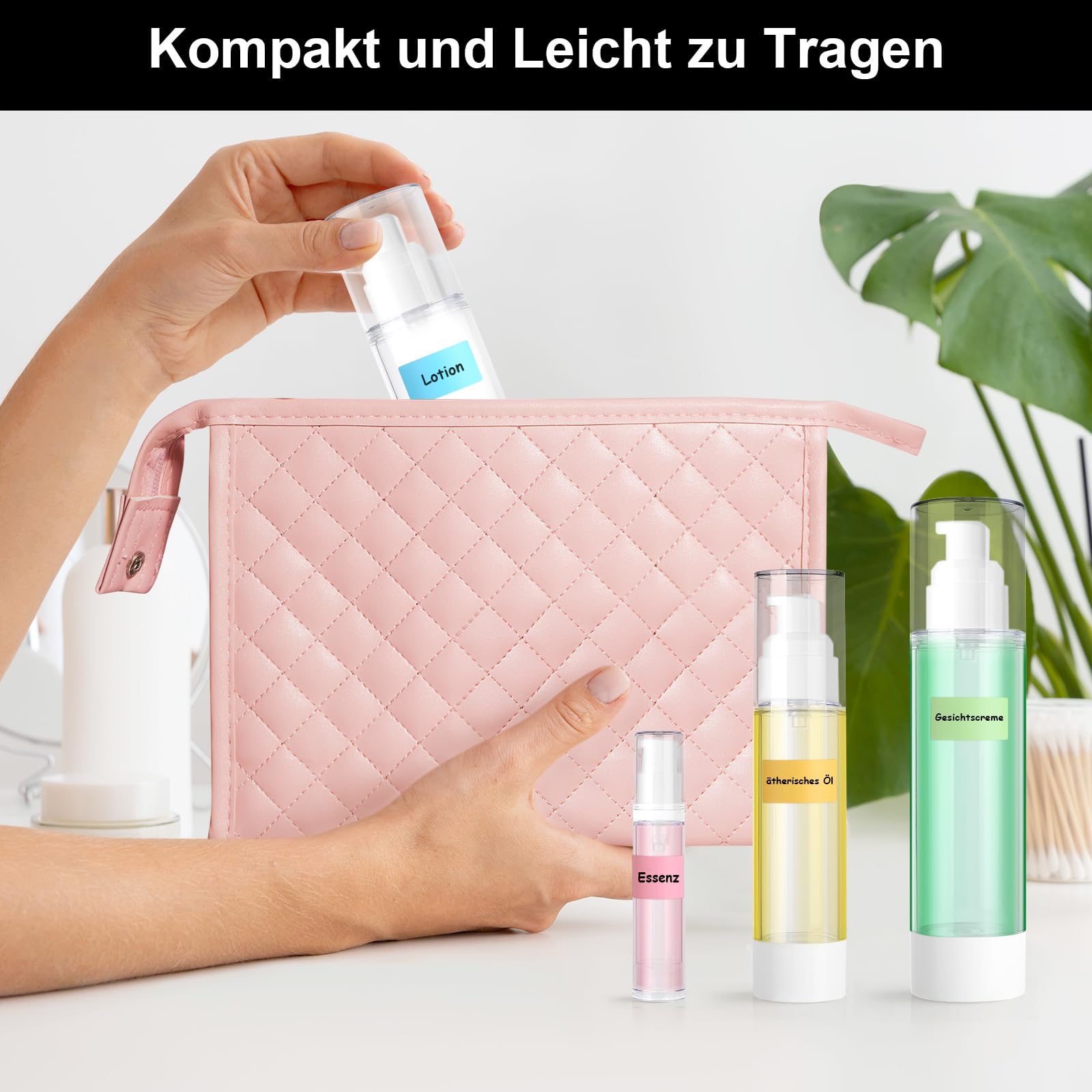 11 sztuk Airless dozownik z pompką, pusty dozownik do kremu, butelki podróżne do napełniania