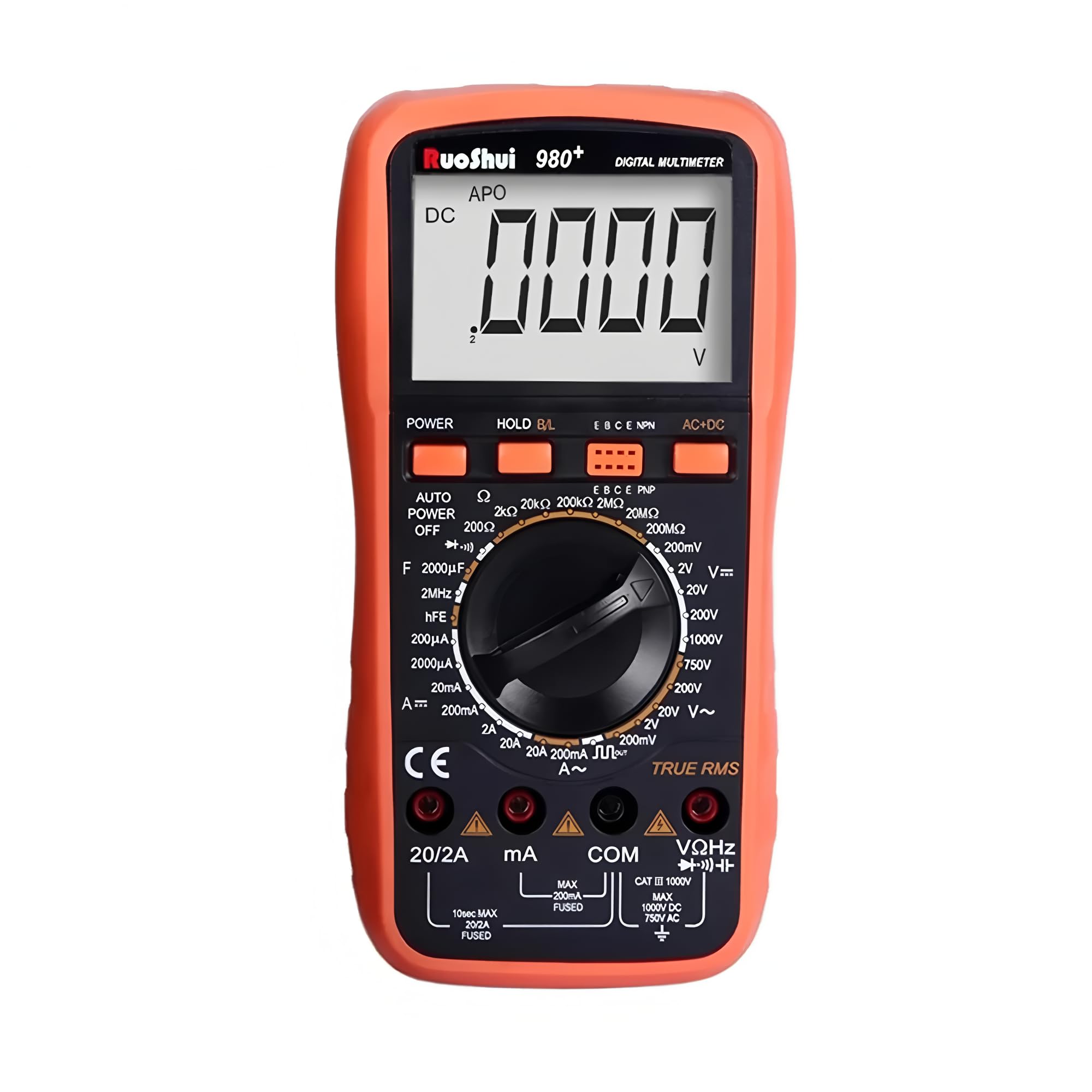RuoShui VC980+ Digital Multimeter front and side view neurriekin